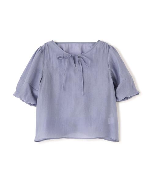 PROPORTION BODY DRESSING(プロポーションボディドレッシング)の「ボリュームスリーブブラウス / 1216110300(シャツ/ブラウス・レディース・ホワイト系その他/ダークグレー/ブルー・FREE)」の5枚目の写真