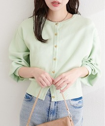 natural couture | お家で洗えるちびハート釦カーディガン(カーディガン/ボレロ)