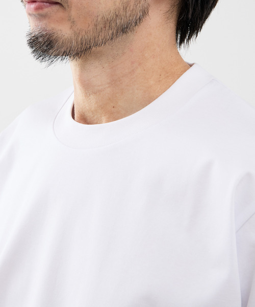 MEN'S MELROSE(メンズメルローズ)の「COOL TOUCH COTTON / シルケットスムーススタンダード長袖Tシャツ(Tシャツ/カットソー・メンズ・ブラック/ネイビー/ホワイト/グレー・4/3/5)」の5枚目の写真