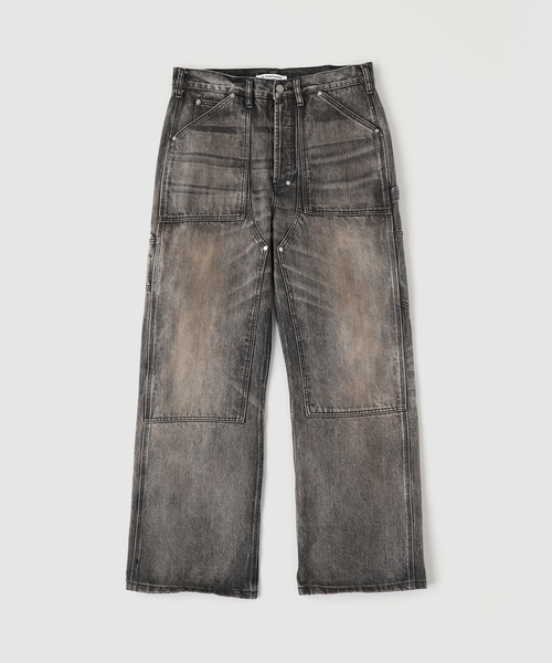 PULP/417EDIFICE（パルプフォーワンセブンエディフィス）の「NO MAINTENANCE / ノーメンテナンス JAPANESE DENIM DOUBLE KNEE（デニムパンツ・メンズ・ブラック系その他・32/30/28）」の2枚目の写真