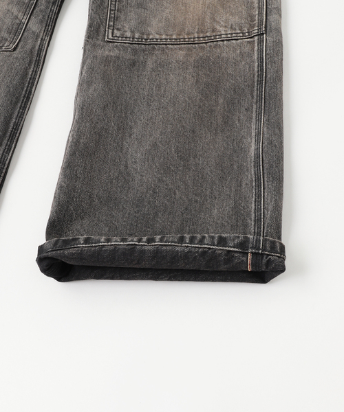 PULP/417EDIFICE（パルプフォーワンセブンエディフィス）の「NO MAINTENANCE / ノーメンテナンス JAPANESE DENIM DOUBLE KNEE（デニムパンツ・メンズ・ブラック系その他・32/30/28）」の5枚目の写真