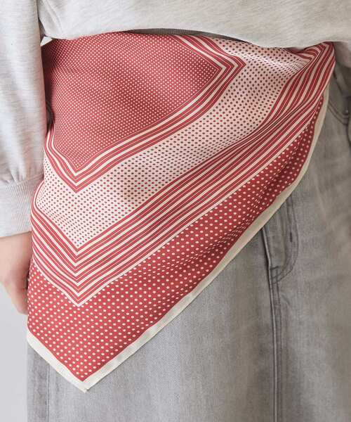 AMERICAN HOLIC(アメリカンホリック)の「【リングSET】ドット柄スカーフ(バンダナ/スカーフ・レディース・ブラック/レッド・FREE)」の5枚目の写真