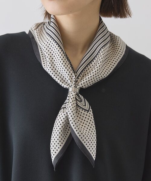 AMERICAN HOLIC(アメリカンホリック)の「【リングSET】ドット柄スカーフ(バンダナ/スカーフ・レディース・ブラック/レッド・FREE)」の1枚目の写真