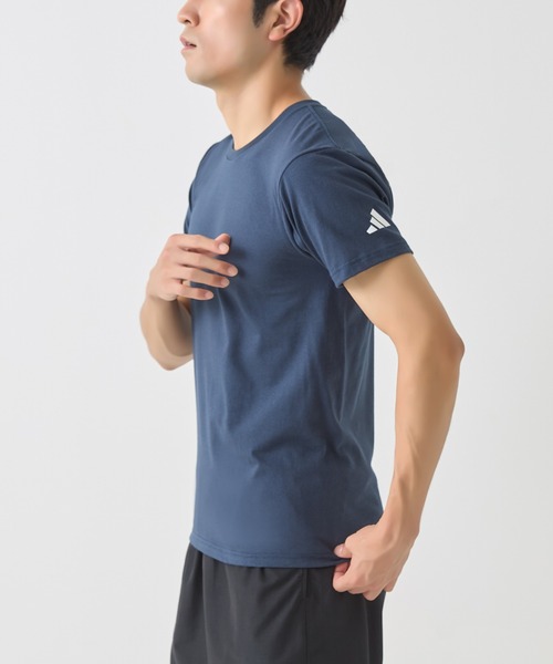 adidas(アディダス)の「adidas/アディダス Tシャツ(Tシャツ/カットソー・メンズ・ネイビー/ブルー系その他/ホワイト/ブラック/ダークブラウン・MEDIUM/LARGE/X-LARGE)」の4枚目の写真