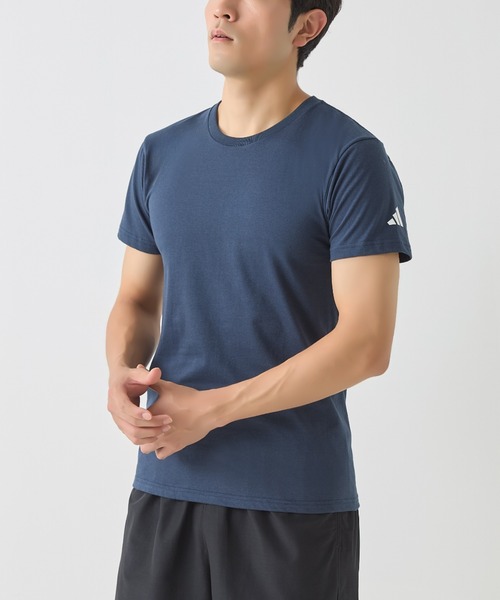 adidas(アディダス)の「adidas/アディダス Tシャツ(Tシャツ/カットソー・メンズ・ネイビー/ブルー系その他/ホワイト/ブラック/ダークブラウン・MEDIUM/LARGE/X-LARGE)」の6枚目の写真