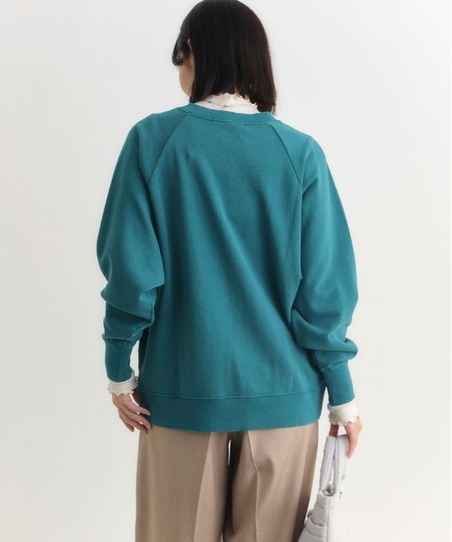 Right-on(ライトオン)の「【HONEYSUCKLE ROSE】アシッド加工ロゴスウェットプルオーバー (ヴィンテージ感 / オーバーサイズ / コットン)(スウェット・レディース・ライトイエロー/ライトグレー/グリーン/ダークグレー/ピンク・M/L/S)」の8枚目の写真