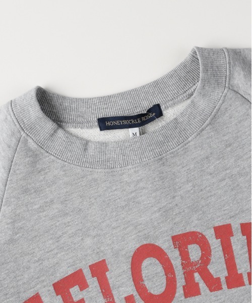 Right-on(ライトオン)の「【HONEYSUCKLE ROSE】アシッド加工ロゴスウェットプルオーバー (ヴィンテージ感 / オーバーサイズ / コットン)(スウェット・レディース・ライトイエロー/ライトグレー/グリーン/ダークグレー/ピンク・M/L/S)」の15枚目の写真