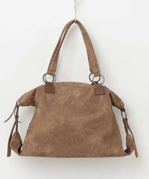 ONE DAY KMC (ワンデイケーエムシー)の「HERB/Studded 2Way Boston Bag/2ウェイボストンバッグ(ボストンバッグ・レディース・ベージュ/ブラウン/ブラック・FREE)」の4枚目の写真