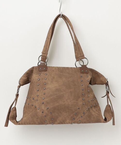 ONE DAY KMC (ワンデイケーエムシー)の「HERB/Studded 2Way Boston Bag/2ウェイボストンバッグ(ボストンバッグ・レディース・ベージュ/ブラウン/ブラック・FREE)」の12枚目の写真