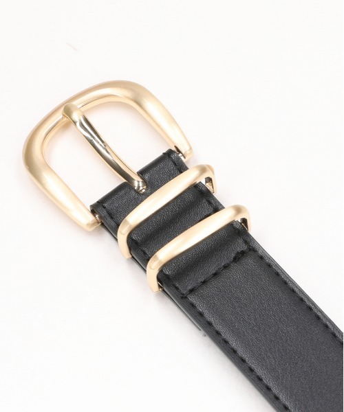 Right-on（ライトオン）の「【HONEYSUCKLE ROSE】ダブルループベルト (洗練 / アクセント / ブラック / モダン)（ベルト・レディース・ブラック/その他1・フリー）」の3枚目の写真