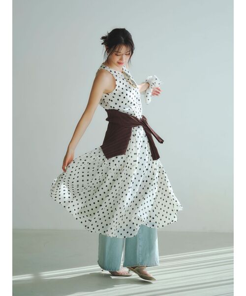 LAGUNAMOON（ラグナムーン）の「コットンアイレットニットカーディガン（カーディガン/ボレロ・レディース・アイボリー/ブラウン/オレンジ・FREE）」の3枚目の写真