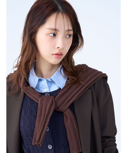 LAGUNAMOON（ラグナムーン）の「コットンアイレットニットカーディガン（カーディガン/ボレロ・レディース・アイボリー/ブラウン/オレンジ・FREE）」の16枚目の写真