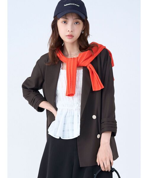 LAGUNAMOON（ラグナムーン）の「コットンアイレットニットカーディガン（カーディガン/ボレロ・レディース・アイボリー/ブラウン/オレンジ・FREE）」の21枚目の写真