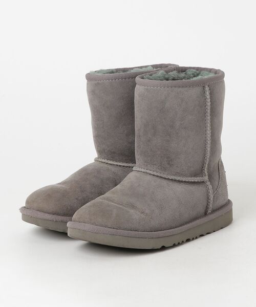 ☆UGG☆ニットブーツ グレー(箱あり) ブランド古着】【KIDS】ショートブーツ（ブーツ）｜UGG（アグ）の