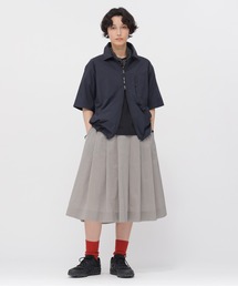 MARGARET HOWELL | FINE STRIPE COTTON SILK(スカート)