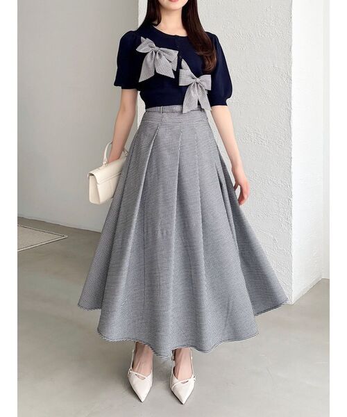 dazzlin(ダズリン)の「アシメタックコルセットスカート(スカート・レディース・その他1/ラベンダー/ベージュ・SMALL/MEDIUM)」の3枚目の写真