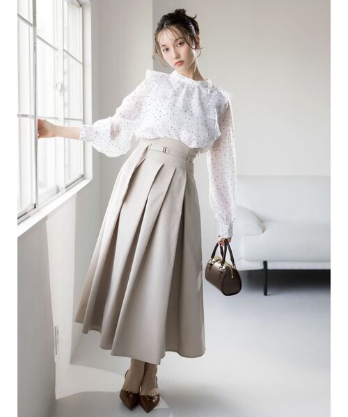 dazzlin(ダズリン)の「アシメタックコルセットスカート(スカート・レディース・その他1/ラベンダー/ベージュ・SMALL/MEDIUM)」の8枚目の写真