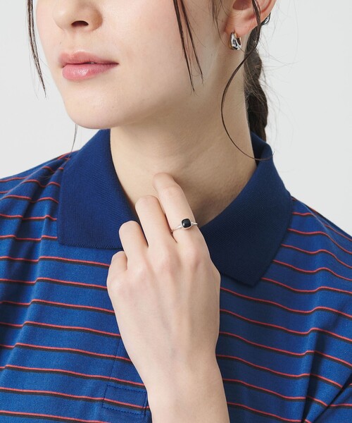 BAITS（ベイツ）の「＜BAITS＞スクエア ストーン リング（リング・レディース・ブラック・11）」の5枚目の写真