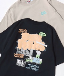BEN DAVIS（ベンデイビス）の「BEN DAVIS/ベンデイビス OVERLAP COOL TEE/オーバーサイズ 接触冷感 ストリート ロゴ ワンポイント 半袖Tシャツ/レディース メンズ（Tシャツ/カットソー）」