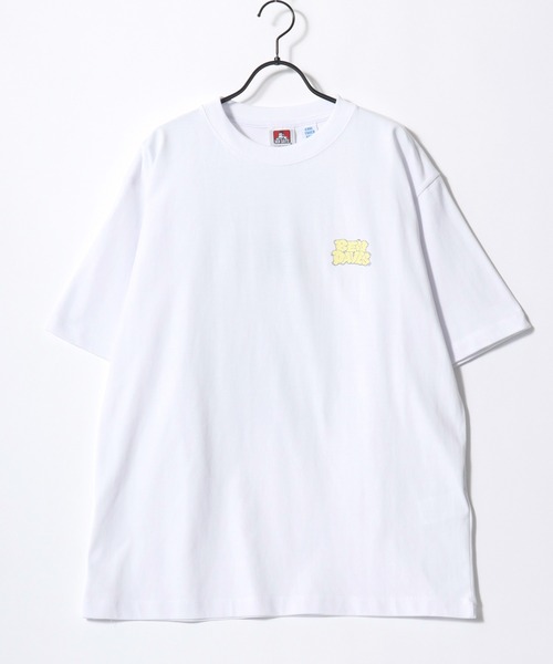 BEN DAVIS(ベンデイビス)の「BEN DAVIS/ベンデイビス OVERLAP COOL TEE/オーバーサイズ 接触冷感 ストリート ロゴ ワンポイント 半袖Tシャツ/レディース メンズ(Tシャツ/カットソー・メンズ・ブラック/ホワイト/ベージュ/ネイビー・M/L/XL)」の13枚目の写真