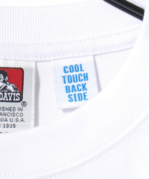 BEN DAVIS(ベンデイビス)の「BEN DAVIS/ベンデイビス OVERLAP COOL TEE/オーバーサイズ 接触冷感 ストリート ロゴ ワンポイント 半袖Tシャツ/レディース メンズ(Tシャツ/カットソー・メンズ・ブラック/ホワイト/ベージュ/ネイビー・M/L/XL)」の22枚目の写真