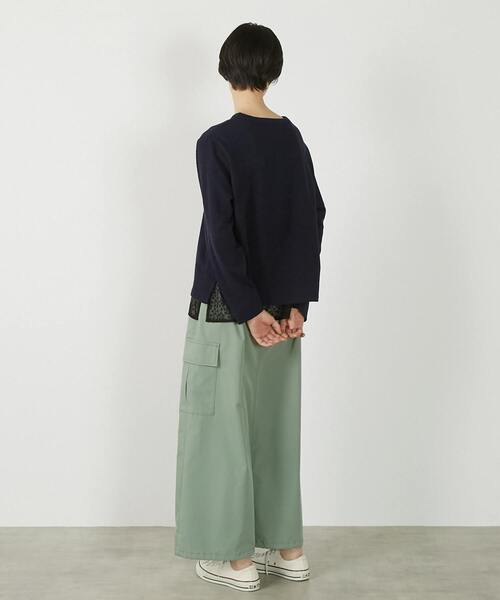 MELROSE claire（メルローズ クレール）の「【アソートイージーカーゴスカート】（スカート・レディース・ライトカーキ/オフホワイト/インディゴブルー・2/3）」の17枚目の写真