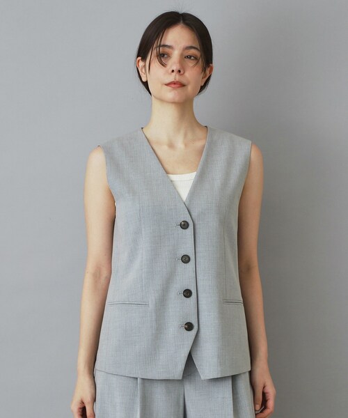 DRESSTERIOR(ドレステリア)の「2WAYトロピカル ストライプジレ(ベスト・レディース・ベージュ系2/グレー系2・38/36/34)」の18枚目の写真