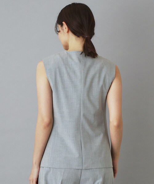 DRESSTERIOR(ドレステリア)の「2WAYトロピカル ストライプジレ(ベスト・レディース・ベージュ系2/グレー系2・38/36/34)」の5枚目の写真