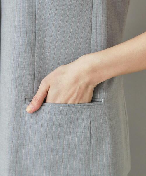 DRESSTERIOR(ドレステリア)の「2WAYトロピカル ストライプジレ(ベスト・レディース・ベージュ系2/グレー系2・38/36/34)」の12枚目の写真