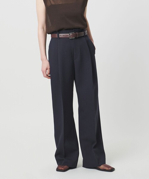 MARW UNITED ARROWS(マルゥ ユナイテッドアローズ)の「<MARW UNITED ARROWS>タック ストレートパンツⅡ(スラックス・レディース・ブラック/ダークグレー/ネイビー・34/36/38)」の3枚目の写真