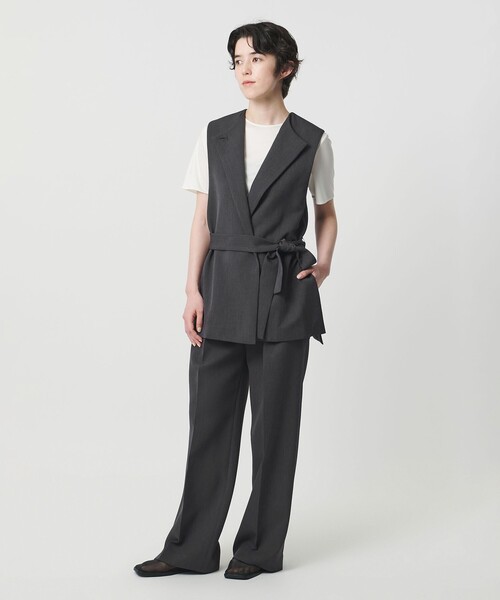MARW UNITED ARROWS(マルゥ ユナイテッドアローズ)の「<MARW UNITED ARROWS>タック ストレートパンツⅡ(スラックス・レディース・ブラック/ダークグレー/ネイビー・34/36/38)」の10枚目の写真