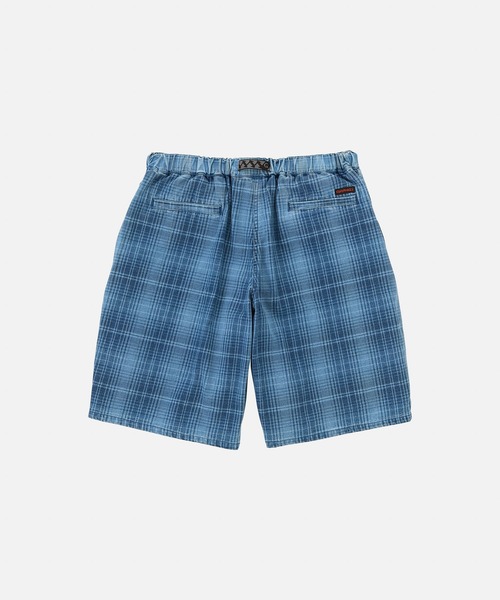 Gramicci（グラミチ）の「LAGOON SHORT DENIM PLAID / ラグーンショーツデニムプレイド Gramicci グラミチ（デニムパンツ・メンズ・インディゴブルー・S/M/L/XL/XXL）」の8枚目の写真
