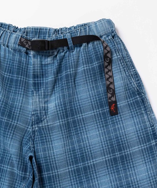 Gramicci（グラミチ）の「LAGOON SHORT DENIM PLAID / ラグーンショーツデニムプレイド Gramicci グラミチ（デニムパンツ・メンズ・インディゴブルー・S/M/L/XL/XXL）」の11枚目の写真