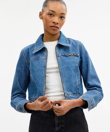 COACH（コーチ）の「スカルプテッド C シュランケン デニム ジャケット・オーガニック コットン（その他アウター）」