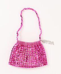 GYDA（ジェイダ）の「【GYDA/ジェイダ】 ロゴチャーム付きメタリックミニバッグ（ハンドバッグ）」