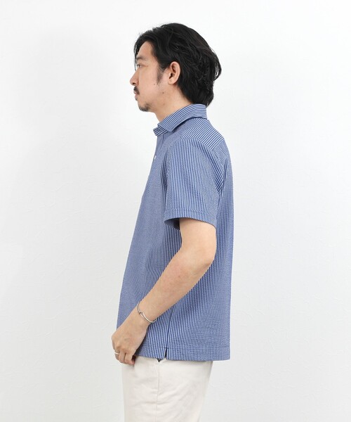 NOLLEY’S(ノーリーズ)の「【BECシリーズ】《ビジカジ対応》サッカーテープポロシャツ / ビズポロ /26SS(ポロシャツ・メンズ・オフホワイト/ブルー系その他/ネイビー・L/M/XL/S)」の20枚目の写真