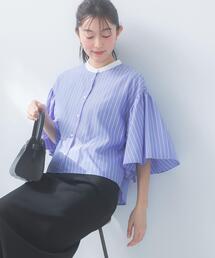 URBAN RESEARCH ROSSO WOMEN | ウォッシャブルストライプブラウス(シャツ/ブラウス)