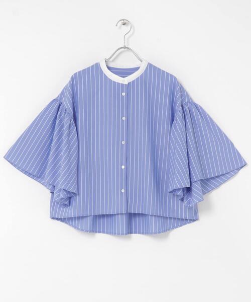 URBAN RESEARCH ROSSO WOMEN(アーバンリサーチ ロッソ)の「ウォッシャブルストライプブラウス(シャツ/ブラウス・レディース・ブルー・FREE)」の13枚目の写真