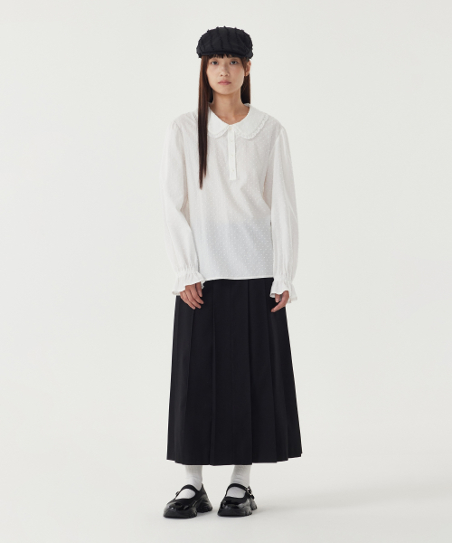 COVERNAT WOMAN(カバーナットウーマン)の「ウィメンズプリーツロングスカート ブラック(スカート・レディース・その他・WS/WM)」の4枚目の写真