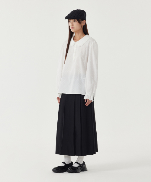 COVERNAT WOMAN(カバーナットウーマン)の「ウィメンズプリーツロングスカート ブラック(スカート・レディース・その他・WS/WM)」の5枚目の写真