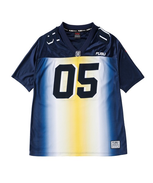 FUBU( フブ)の「FUBU フブ ブランド OG Gradation Game Shirts/OGグラデーションゲームシャツ(Tシャツ/カットソー・メンズ・ホワイト/ネイビー/ブラック・XXL/XL/L/M)」の8枚目の写真