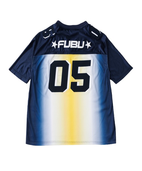 FUBU( フブ)の「FUBU フブ ブランド OG Gradation Game Shirts/OGグラデーションゲームシャツ(Tシャツ/カットソー・メンズ・ホワイト/ネイビー/ブラック・XXL/XL/L/M)」の9枚目の写真