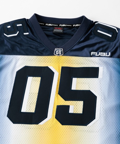 FUBU( フブ)の「FUBU フブ ブランド OG Gradation Game Shirts/OGグラデーションゲームシャツ(Tシャツ/カットソー・メンズ・ホワイト/ネイビー/ブラック・XXL/XL/L/M)」の11枚目の写真
