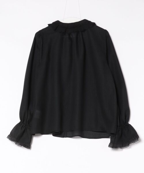 CADUNE（カデュネ）の「衿フリルブラウス（シャツ/ブラウス・レディース・ホワイト/ブラック・36/38）」の3枚目の写真