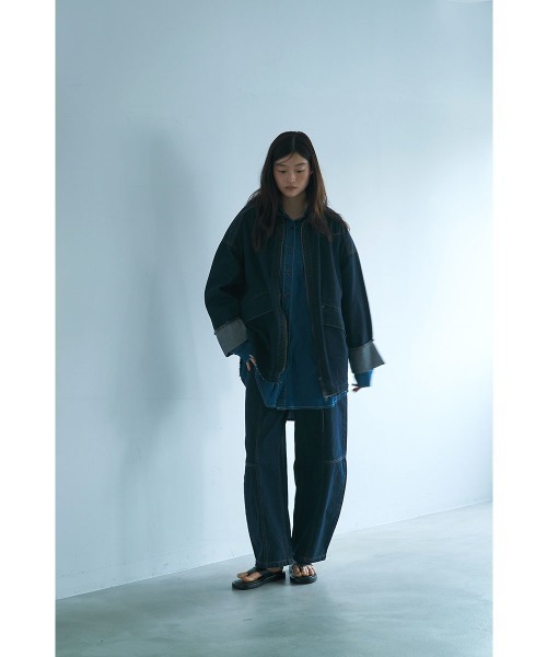 marjour（マージュール）の「10OZ ZIP DENIM JACKET（デニムジャケット・レディース・ワンウォッシュ・M）」の16枚目の写真