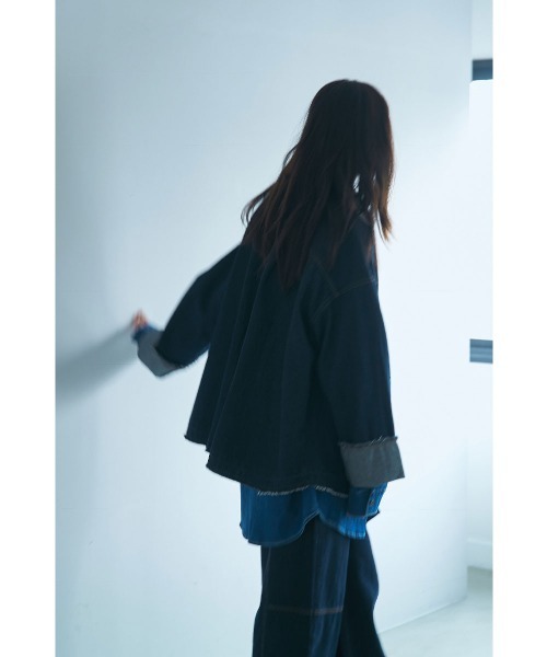 marjour（マージュール）の「10OZ ZIP DENIM JACKET（デニムジャケット・レディース・ワンウォッシュ・M）」の3枚目の写真