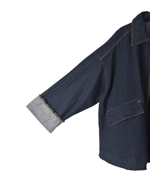 marjour（マージュール）の「10OZ ZIP DENIM JACKET（デニムジャケット・レディース・ワンウォッシュ・M）」の7枚目の写真
