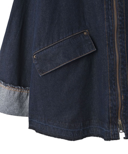 marjour（マージュール）の「10OZ ZIP DENIM JACKET（デニムジャケット・レディース・ワンウォッシュ・M）」の9枚目の写真