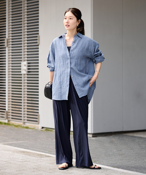 ≪一部カラーWEB限定 / 追加≫ライトフレンチリネンストライプ