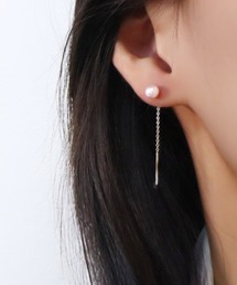 Mignonjour | FReePLACe/1粒 チェーンピアス R0185(ピアス(両耳用))